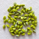 25 Gramm - pinch beads olivine opak AB